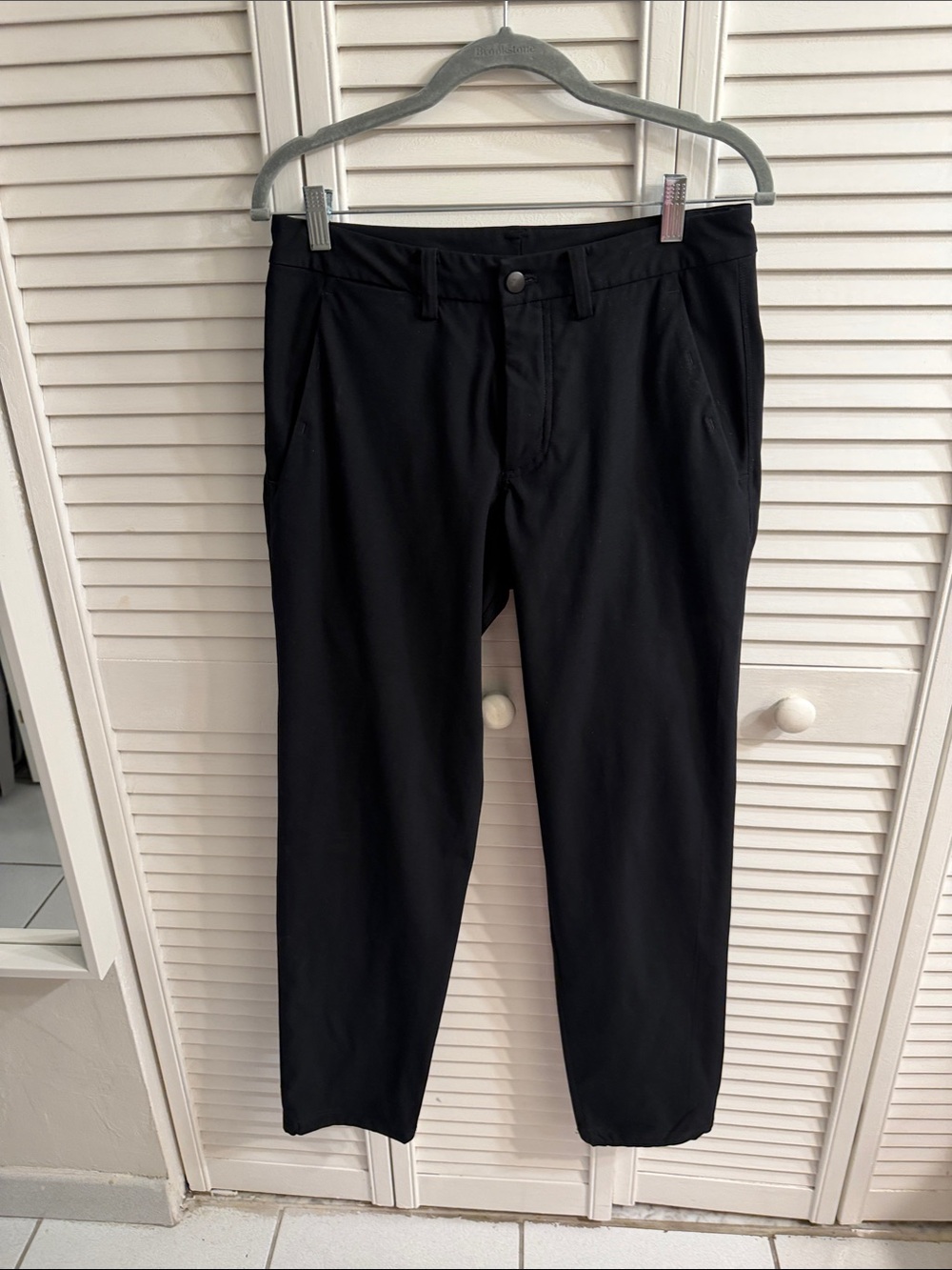 lululemon athletica Black Slim Stretch Chinos